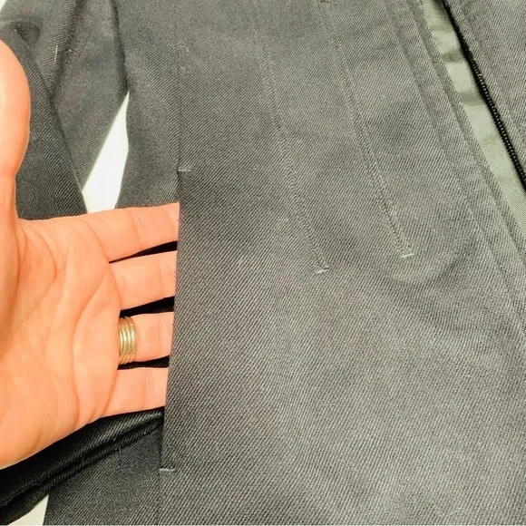 Zara longline high neck zip-up coat medium - Picture 3 of 7